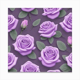 Purple Roses Wallpaper 1 Canvas Print