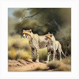 Cheetahs in Nature Canvas Print
