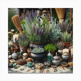 Witches' Garden 2 Canvas Print