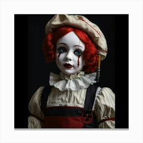 Doll With Red Hair Canvas Print