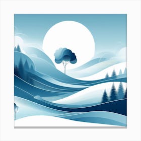 Winter Landscape Canvas Print