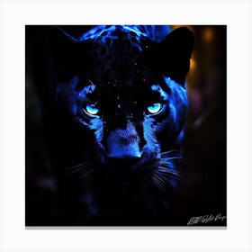 Panther Blue - Panther Blue Eyes Canvas Print