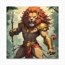 Leonidas Lion Canvas Print