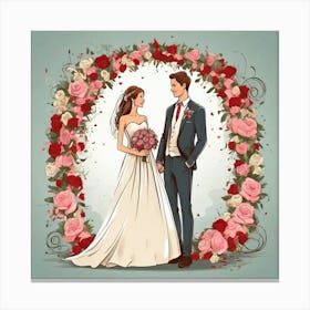 Wedding Couple 1 Canvas Print