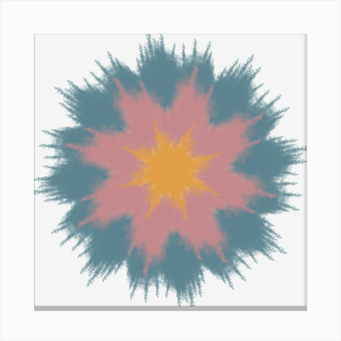 Fractal Flower Canvas Print by Tārā Design Studio