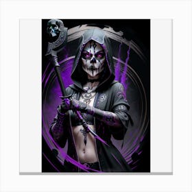 Skeleton Woman Canvas Print