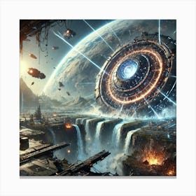 Gravitational Earthquakes Tsunamis Canvas Print