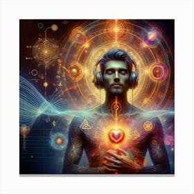 Psychedelic Man 1 Canvas Print