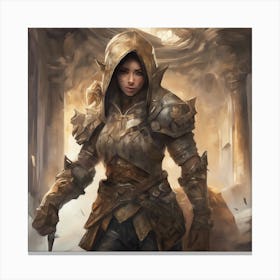 Dwarven Mercenary Canvas Print