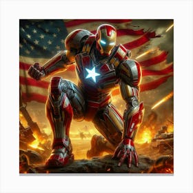 Iron patriot Canvas Print