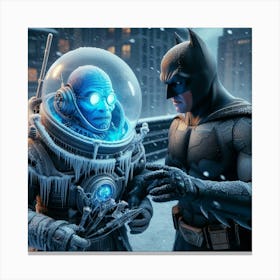 Batman And Iceman 8 Canvas Print