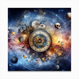 Clock Of The Universe Canvas Print