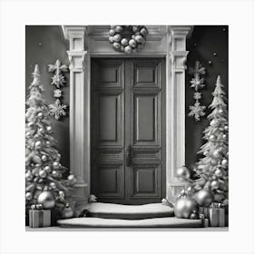 Christmas Door 63 Canvas Print