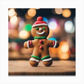 Gingerbread Man Canvas Print