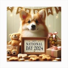 Happy National Day Canvas Print