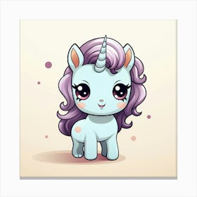 Cute Unicorn 684 Canvas Print