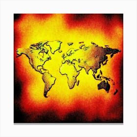 World Map Canvas Print