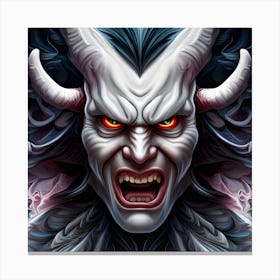 Demon Head 2 Canvas Print