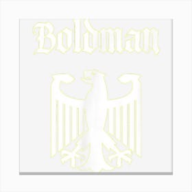 Boldman German Surname Family Last Name Deutschland Canvas Print