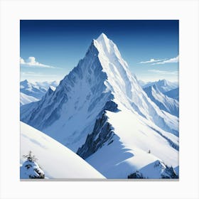 Snowy Mountain Canvas Print