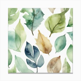 Watercolor Leaves 2 Leinwandbild