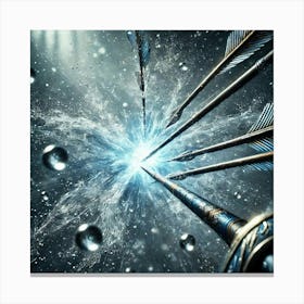 Cascade Sovereignty Waveguard Arrows Burst Canvas Print