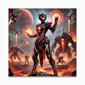 A Powerful Sci Fi Scene Featuring Nova Icarus Demo Canvas Print