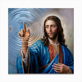 Jesus Touch my Screen #2 Canvas Print