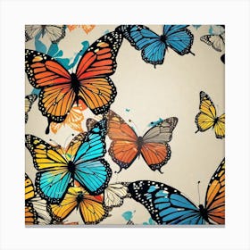 Butterfly Stock Videos & Royalty-Free Footage 5 Canvas Print