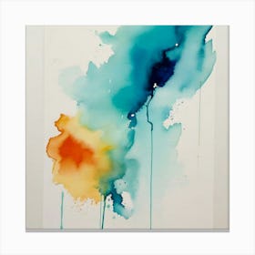 Abstract Watercolor Painting 3 Canvas Print
