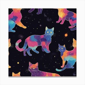 Galaxy Cats Canvas Print