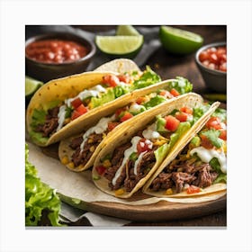 Mexican Tacos Canvas Print