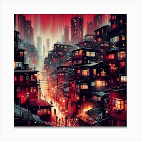 Hong Kong City Canvas Print