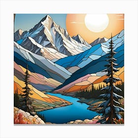 Rocky Mountain Sunrise Canvas Print