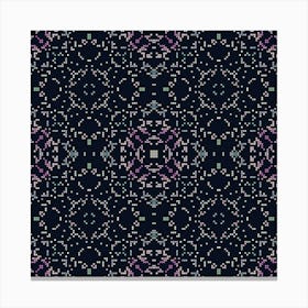 Abstract geometric symmetric mosaic pattern Canvas Print