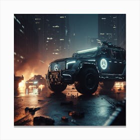 Advanced Military Mercedes Canvas Print