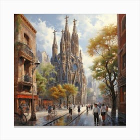 Barcelona Canvas Print