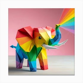 Elephant of Colour Canvas Print