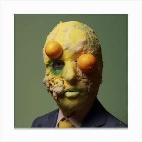 Man With A Moldy Lemon Face Canvas Print