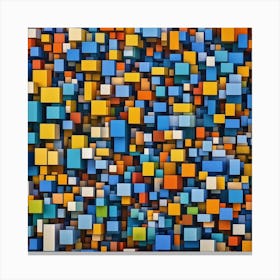 Abstract Cubes Canvas Print