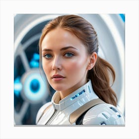 Futuristic Girl 7 Canvas Print