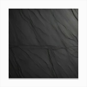 Abstract Black Marble Texture Canvas Print