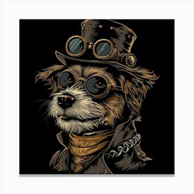 Steampunk Dog 17 Canvas Print