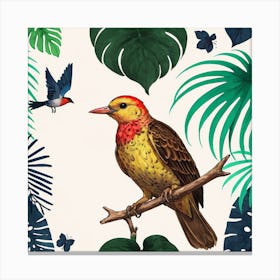 Tropical Birds Canvas Print