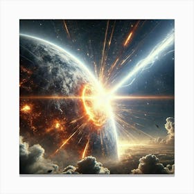 Stellar Lance Penetration Converted Canvas Print