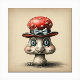 Mushroom Hat Canvas Print