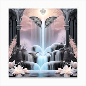 Angels And Waterfalls Canvas Print