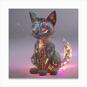 Crystal Cat Canvas Print