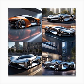 Futuristic Cars 1 Canvas Print