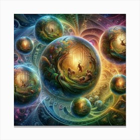 Psychedelic Spheres 2 Canvas Print